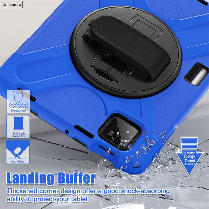Pour Xiaomi Mi Pad7 11.2 Pad 5 6 11" 6S Pro 12.4" 7S Pro 12.5 Pouces Étui Robuste Antichoc pour Tablette avec Support Sangle Main Épaule Funda