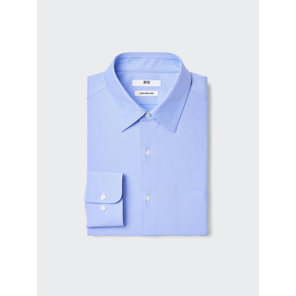 Uniqlo Super Non Iron Jersey Shirt Regular Collar