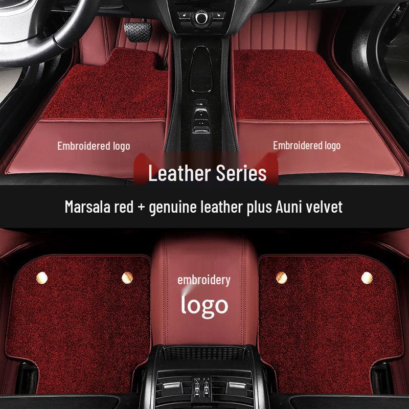2025 Hongqi H5 HS5 EQM5 H9 HS3 H6 HS7 Echtleder Vollständige Umrandung Auto Fußmatten