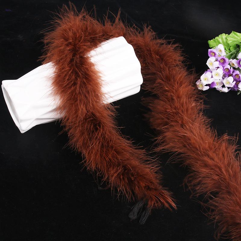 Encrypted Colored Turkey Feather Strips for DIY Decorations & Stage Costumes