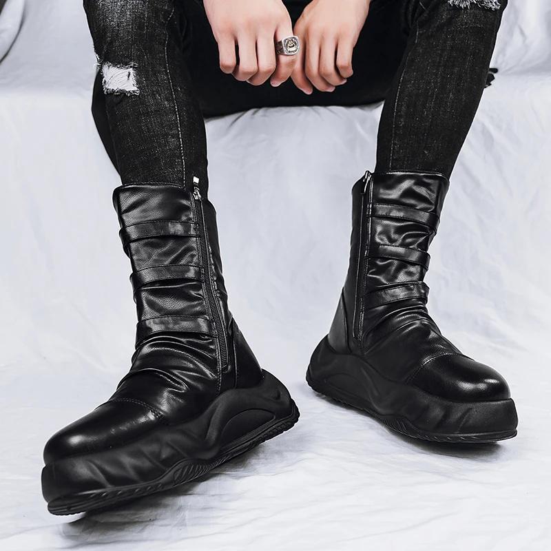 Mokasíny Zimní boty pro muže Kotníkové boty Ležérní tenisky Pánské tenisky Boty pro muže Neklouzavá Móda pro sport a volný čas Novinka