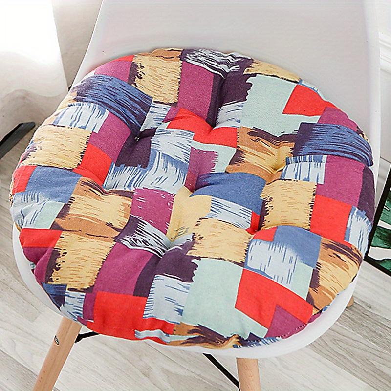 1pc Thick Heating Seat Cushion Pad Extra Thick Soft Cushion with Warmth for Office Home Car Floor NonSlip Circular Chair Pad