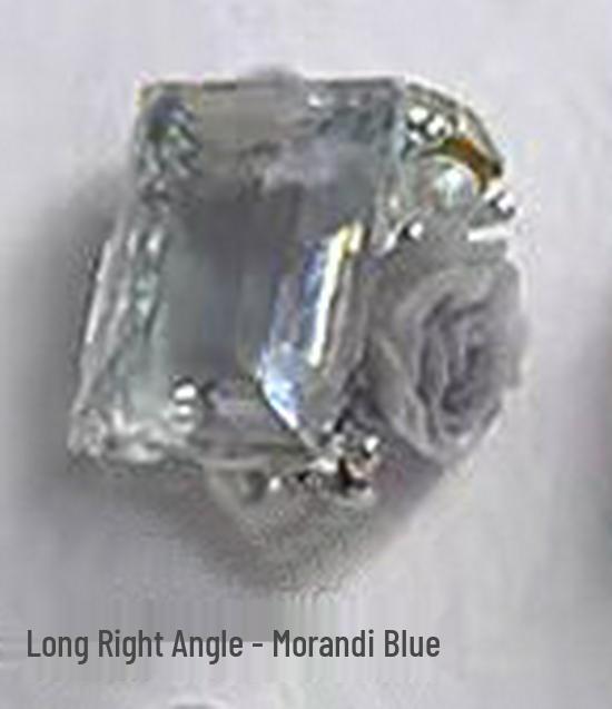 2024 Crystal Rock Candy Nail Art: Right Angle Pigeon Egg Rose Sugar Camellia Diamonds