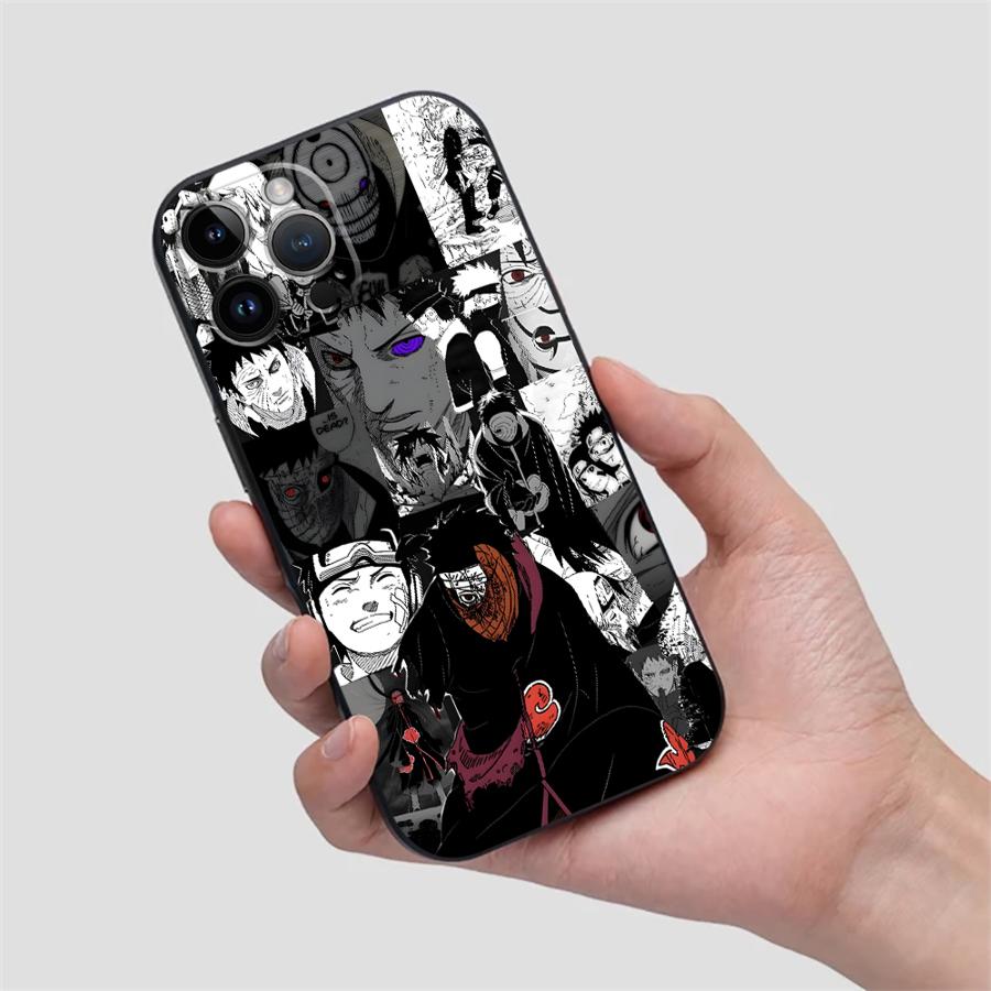 Soft Back Phone Cover Case for iPhone 13 Mini 17 16 Pro Max SE 17Air 12 14 X XS XR 7 8 11 15 Plus Uchiha Obito Anime