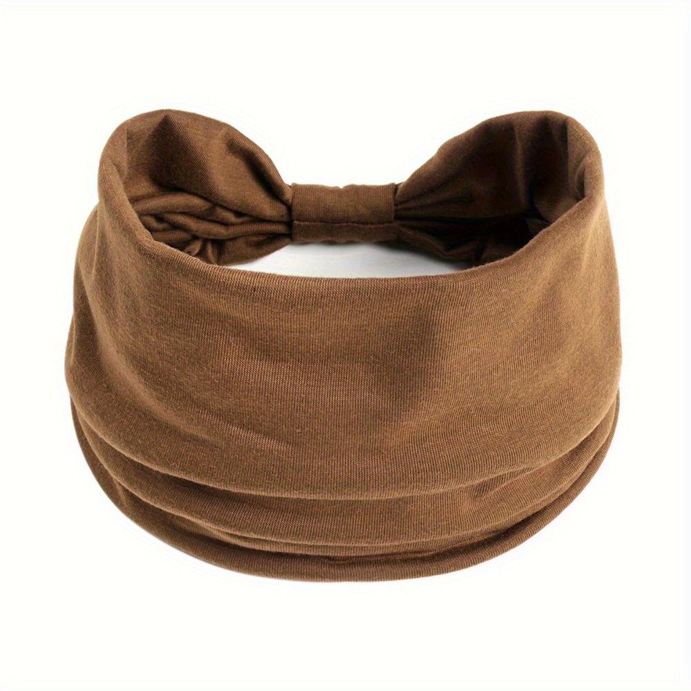 Women Solid Color Headband Yoga Knitting Elastic Hair Bands Turban Makeup Hair Hoop Vintage Headwrap Fashion Hair Accessories