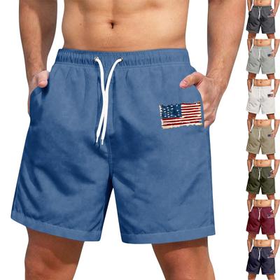 Pantalones cortos casuales de cordones hawaianos para hombre