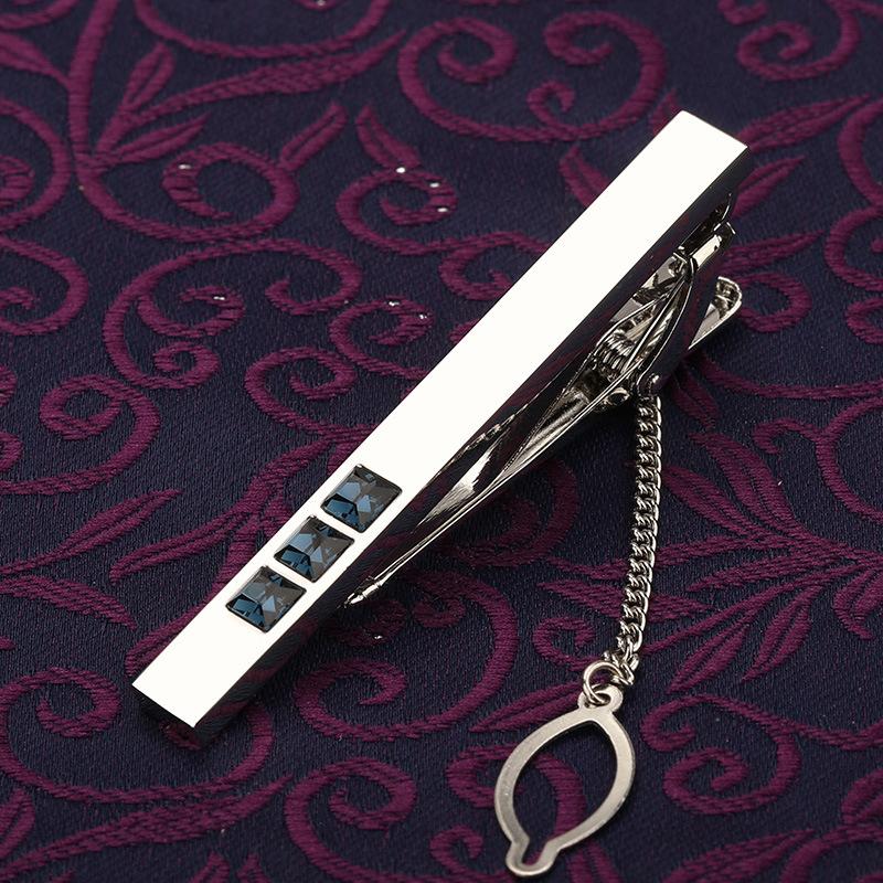 Men'S Fashion Versatile Tie Clip Business Dress Gold Silver Wedding Men'S And Women'S Pin Korean Version Security Collar Clip