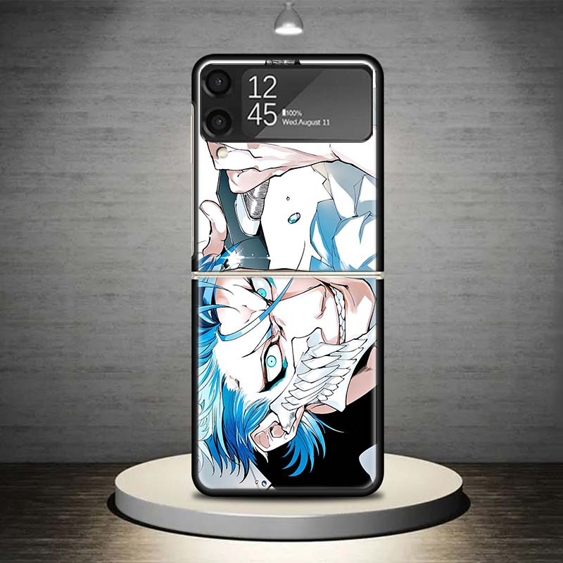 Grimmjow 6 Bleach Phone Case For Samsung Galaxy Z Flip 7 6 5 4 3 5G Shockproof Cover Z Flip7 Flip6 ZFlip5 Flip3 Flip4 Luxury She