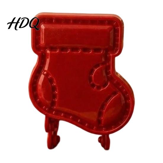 Christmas Theme Cutters Hand Press Pie Mold Plastic Pastry Dough Cookie Molds for Kids Neatly Cut DIY Holiday Treats Handmade
