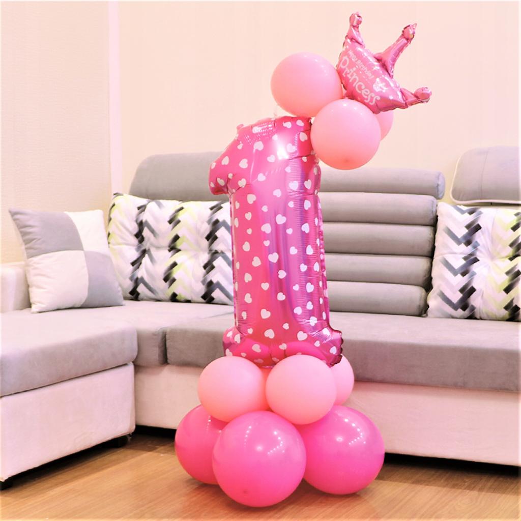 Set of Pink Balloons Number 1, 1 Set