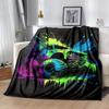 1pc Monster Truck Printing Lightweight Flannel Blanket, Comfortable and Warm Blanket,  Sofa Bed and Couch Office, Suitable for Gift Blankets