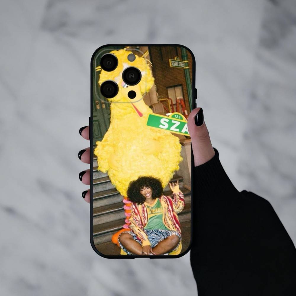 Fashionable S-SZA-A Singer Phone Case For iPhone 17pro, 16,15,14,13,12,11 X XR Plus,Others Soft Black Cover
