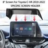 8inch For Toyota C-HR Car Phone Holder Screen Fixed Navigation Bracket Base Wireless Charging Accessories