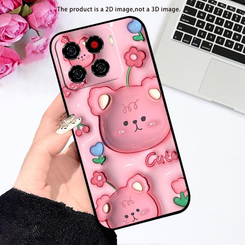 Handyhülle Für ZTE Blade A56 Niedliches Cartoon-Muster TPU Weiches Silikon Rückabdeckung Für ZTE BladeA56 A 56 4G Z2473 ZTEA56 Fundas Capa