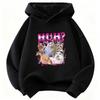Cute Cat Meme Kids Hoodie Summer Long Sleeve Hoodies Cartoon Animal Boys Girls Clothes Kawaii Y2K Children Sweatshirt