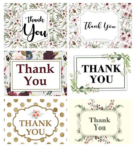 Darling Souvenir Floral Wreath Thank You Card Blank Greeting Card With White Envelopes