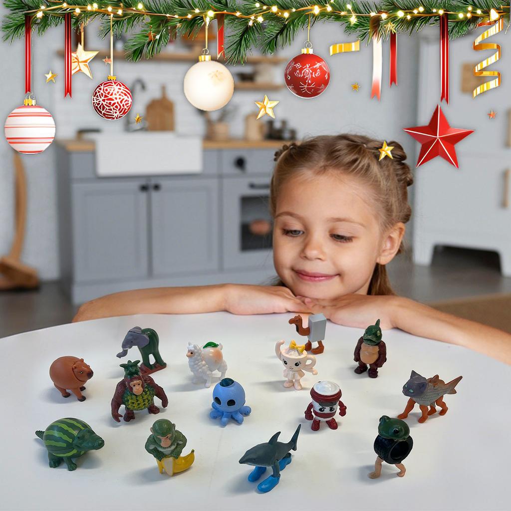 3D Stereo BlindBox Aircraft Box Advent Calendar Christmas Countdown Calendar Figurines, Anime Characters, And Toys