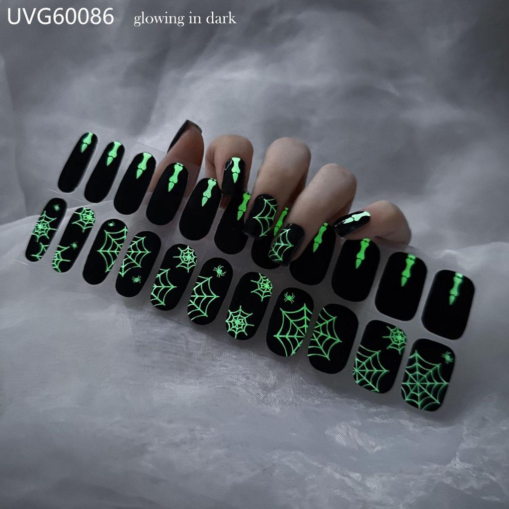 Transparent Nude UV Gel Nail Art Stickers: Semi-Cured, Semi-Baked Manicure Sheets