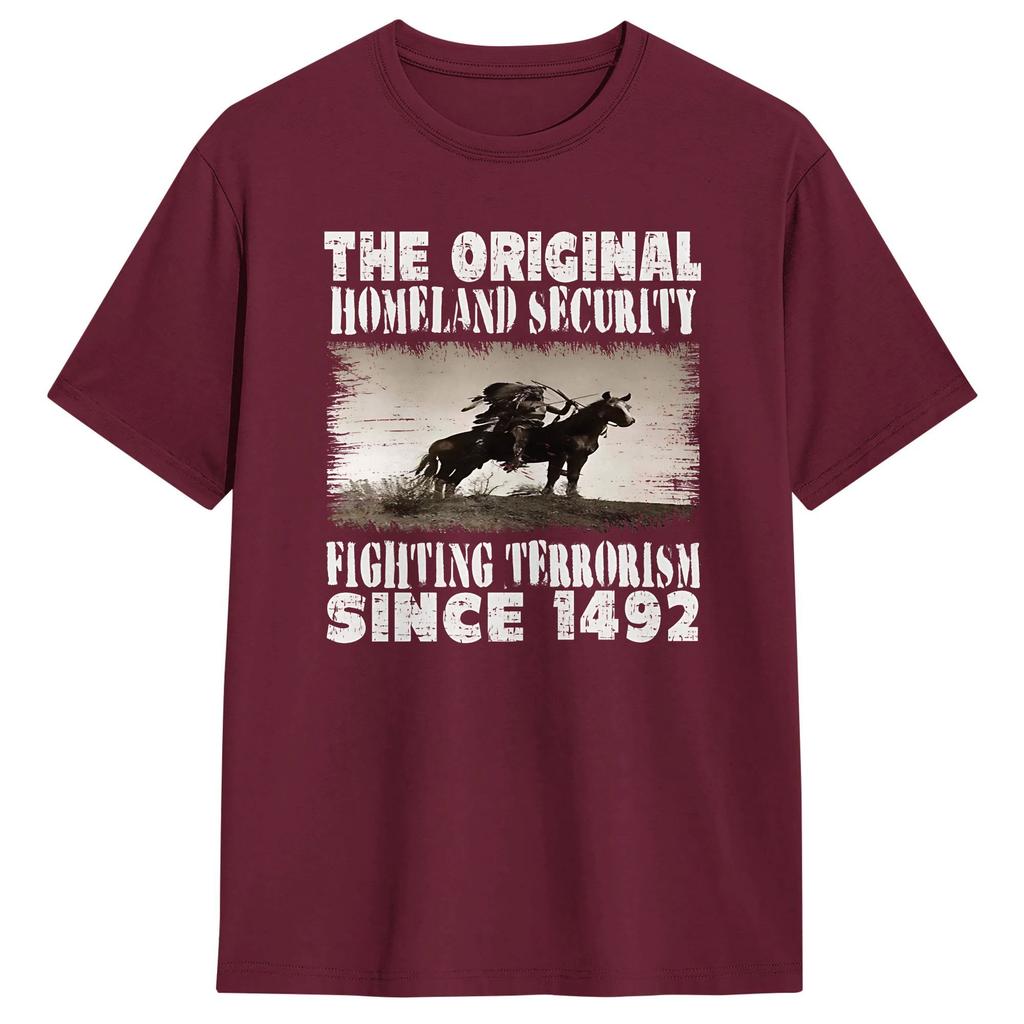 Homeland Security Fighting Terrorism T Shirt Summer Pure Cotton TShirts For Unisexs Casual Tee Shirt Short Sleeve Aesthetic Tees