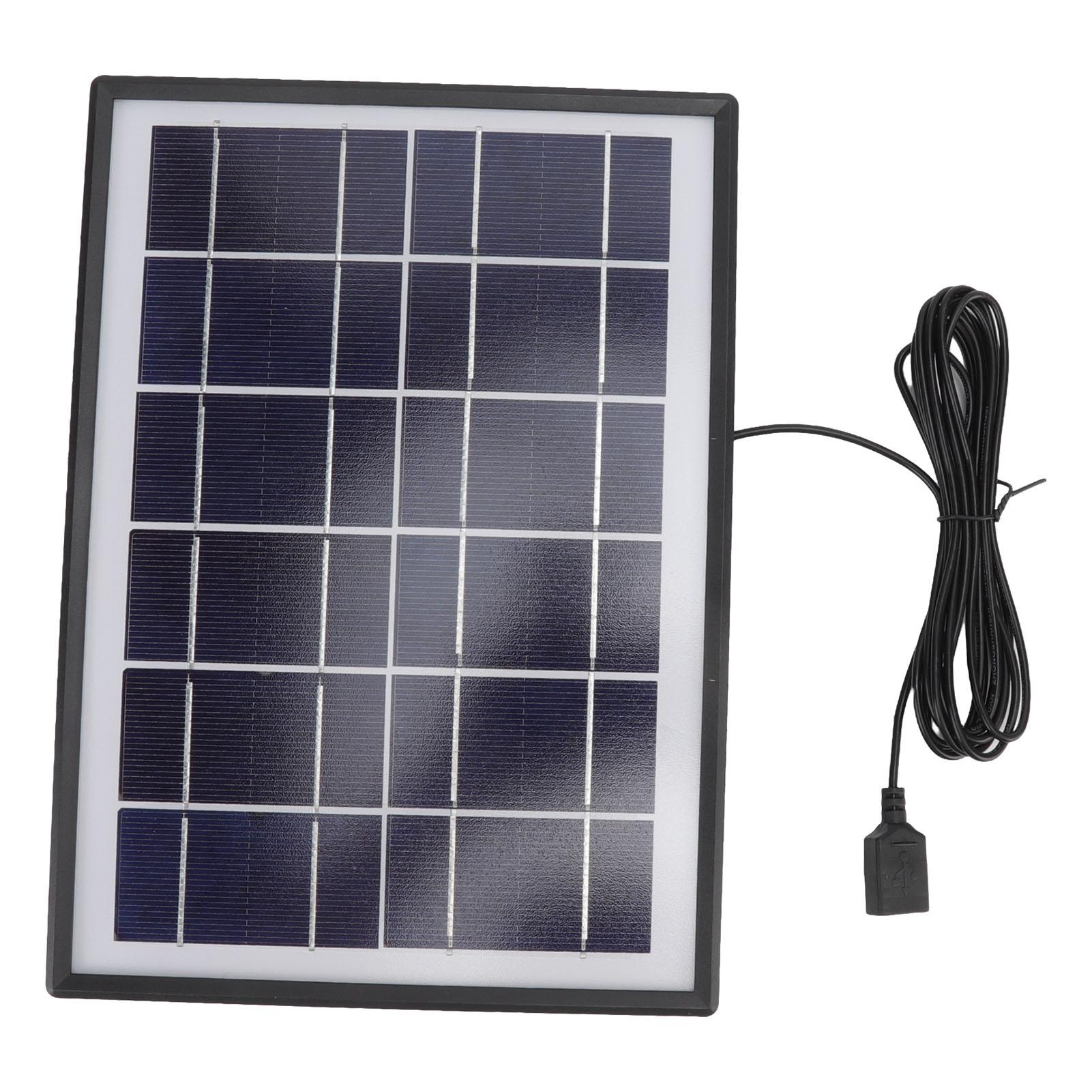 

Сонячна панель 6 Вт 6 В Полікристалічний кремній Міцний портативний сонячний зарядний пристрій для побутової техніки, телефону, лампи