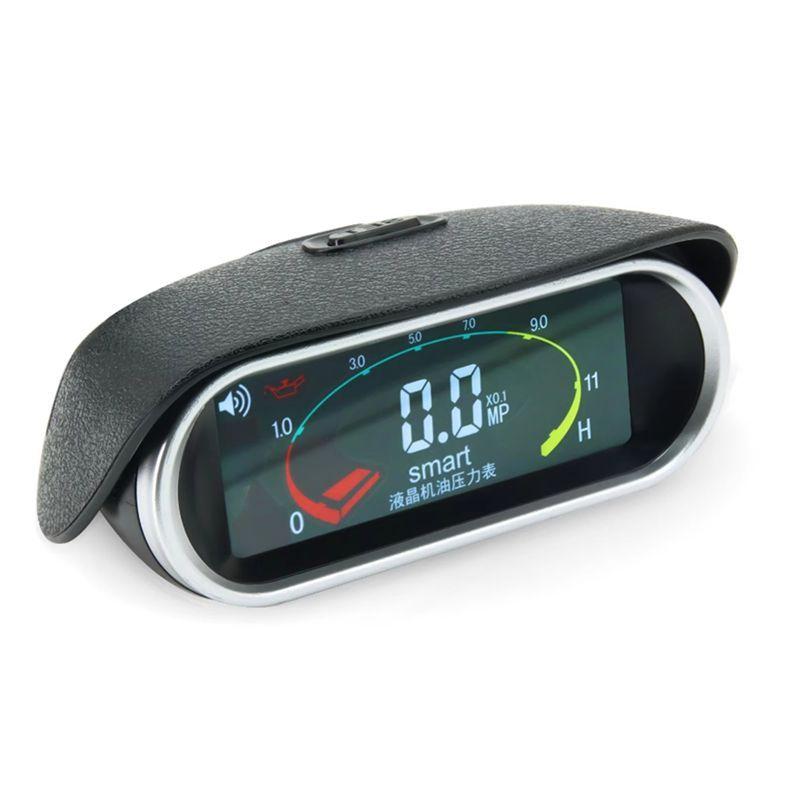 Prominent LCD 12V-24V Excavator Truck Car Engine Oil Pressure Gauge 1/8NPT Oil Pressure Sensor Digital Fuel Pressure Meter