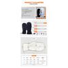 White Adult Double Layer Ski Gloves Winter Snow Gloves With Waterproof & Wear-Resistant With Inner Gloves