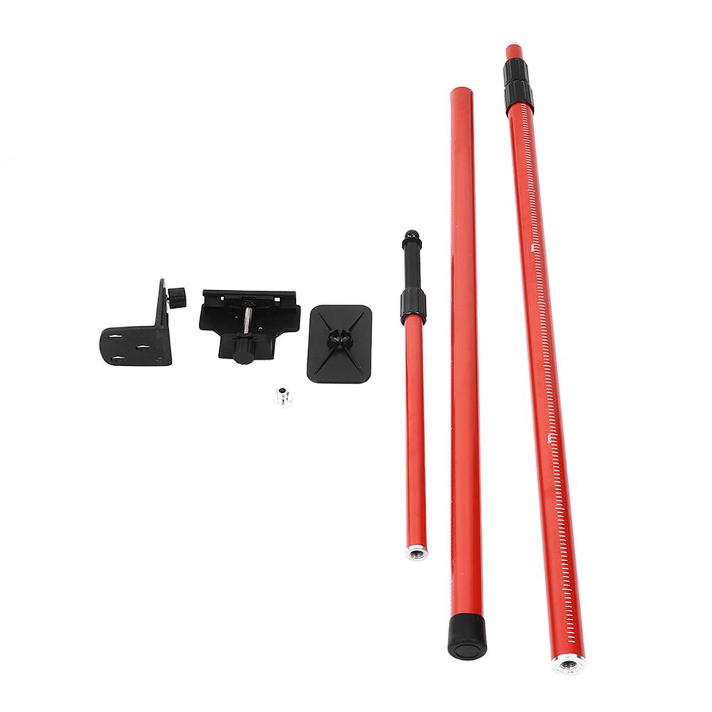 Laser Telescoping Pole Extendable Mounting Support for Rotary Line Lasers 4 Meter Red