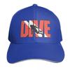 SCUBA Dive Baseball Cap Hat Beach Big Size Hat Streetwear Brand Unisex Cap Women Hats Unisexs