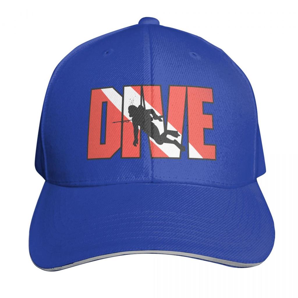 SCUBA Dive Baseball Cap Hat Beach Big Size Hat Streetwear Brand Unisex Cap Women Hats Unisexs