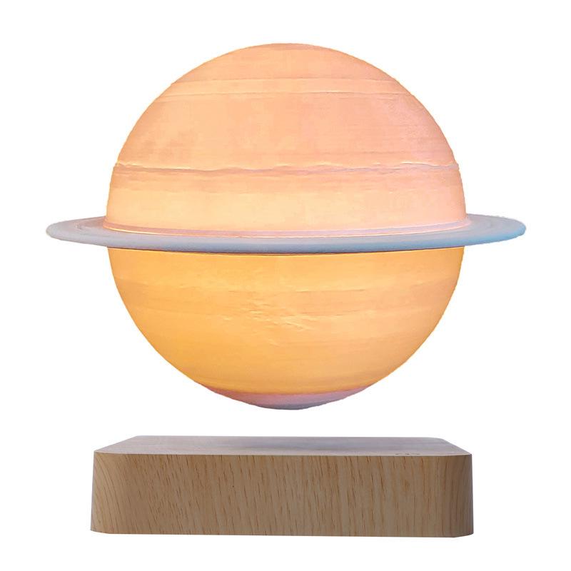 Magnetic Levitation 3D Galaxy Lamp: 14CM Starry Sky Atmosphere Ornament with Black Technology