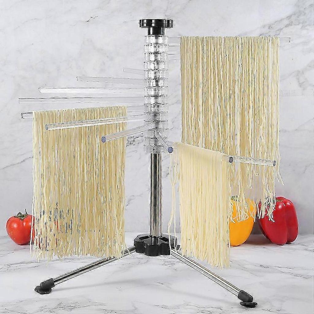 Rotatable Homemade Pasta Drying Rack Safety Material Pasta Rack (Transparent)