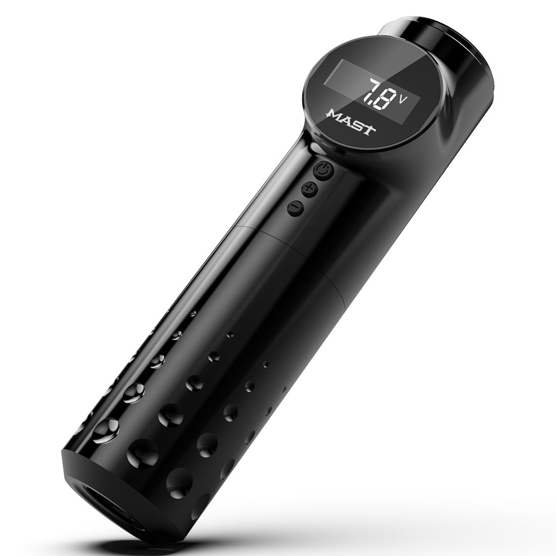 

Мачта сабля Беспроводная машина для татуировки Ручка ЖК-дисплей Роторная ручка для татуировки с 2 ручками stroke 4.2mm чёрный