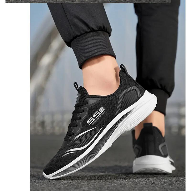 Atmungsaktive Netz-Laufschuhe für Herren, leichte, rutschfeste Freizeit-Sneaker