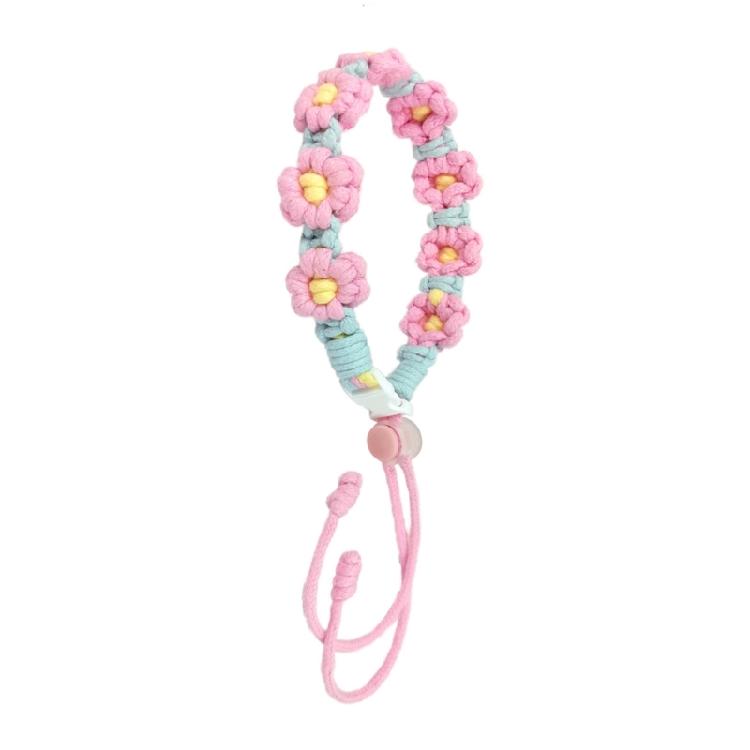 Outdoor Water Bottles Handle Handwovens Flower Cord Drink Bottle Carriers Strap