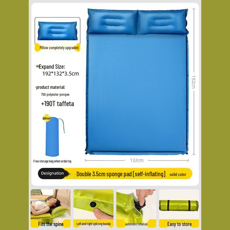 Automatic Inflatable Camping Air Mattress - Portable, Moisture-Proof Sleeping Pad for Outdoor and Home Use