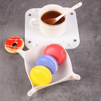 1PC Multi-purpose Silicone Coaster Anti-Scalding Mat Anti-slip Pot Snack Fruite Storage Tray Desktop Organizer Mat Home Decor