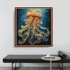 Cross Deep Sea Jellyfish Pendant Decoration For Living Room Accessory