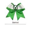 St. Patrick's Day Clover Swallowtail Bow Leather Hair Tie for Kids