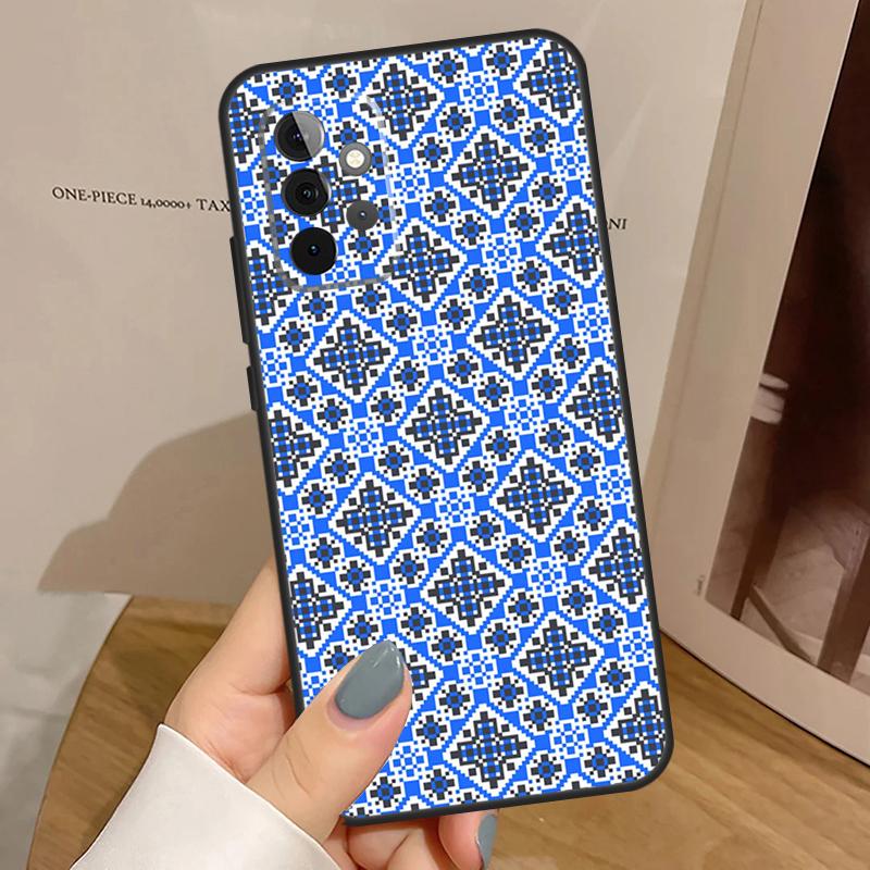 Ukraine Ornament Pattern For Samsung Galaxy A53 A33 A13 A23 A15 A25 A35 A55 A51 A71 A12 A32 A52 A14 A34 A54 Case