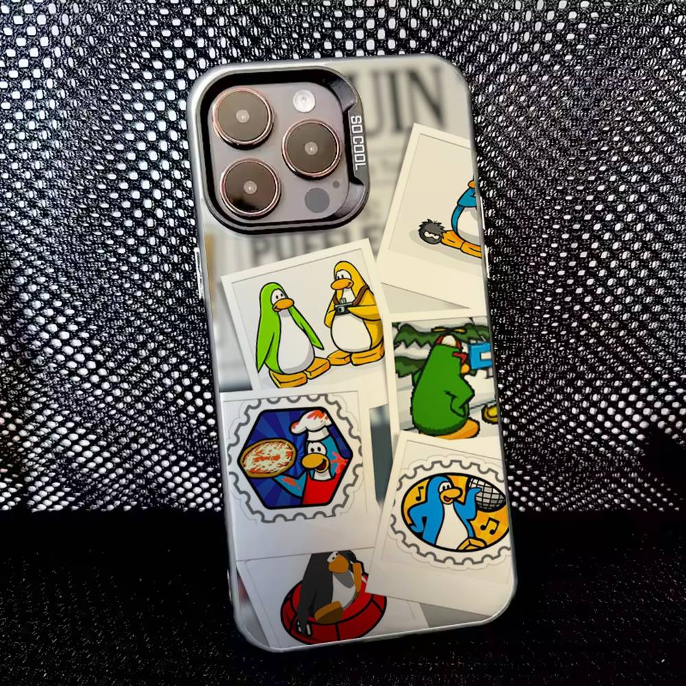

Чехол для телефона Club Penguin Для iPhone 16,15,14,13,12,11,8,7,Pro,Max,Plus,Mini,XS,SE Противоударный Черный Матовый Жесткий iPhone14