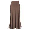 Gonna da Cocktail da Sera da Donna a Vita Alta Primavera ed Estate Gonne Lunghe Pieghettate in Raso Eleganti e di Carattere Gonne Maxi Chic