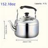 Stainless Steel Large Capacity Teapot - Versatile Kettle for Induction & Gas Stove, Heat-Retaining Design, Home & Restaurant Use