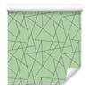 Wallpaper Geometric Pattern Green and Mint, Green Background 50x1000