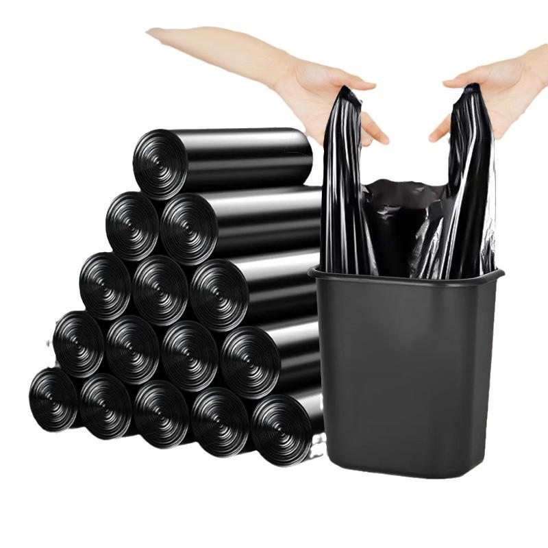 Thickened Black Disposable Garbage Bags for Kitchen, Living Room & Dormitory
