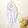 Tree of Life Dream Catcher Handmade Pink Gravel Wall Hangings Feather Craft Home Decor Wind Chimes DreamCatchers Room Decorate