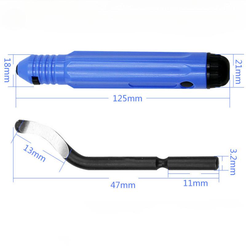 Deburring Tool With 10 Steel Blades, 360 Degree Rotary Head Deburring Tool For Metal Resin Plastic 3D Printing Wood