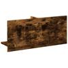 Wall Cabinet 70 x 16.5 x 30 cm Smoked Oak Wood Based Material