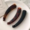 New Korean Simple Banana Grab Clip for Women Fashion Temperament Anti Slip Large Vertical Clip Girl Geometric Hair Accessories