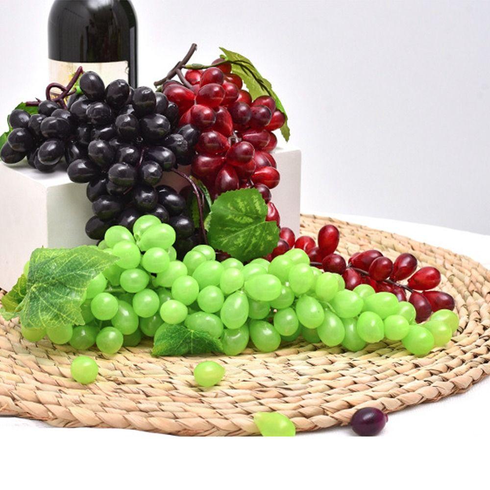 Craft Plastic Simulated Fruit Grape Skewers Hanging Fake Fruit Models Lifelike Artificial Fruit Party