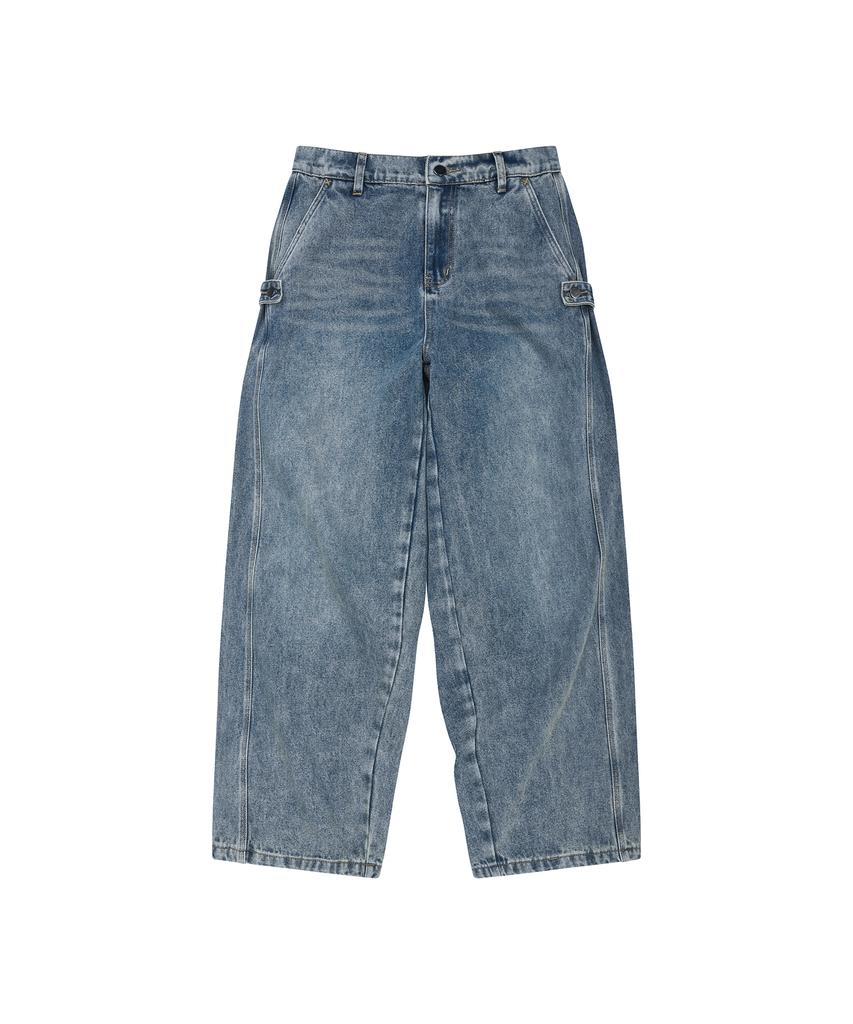 LMR Two-Way Balloon Wash Denim Pants Blue